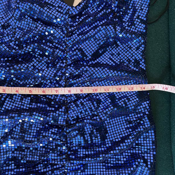 NWT Zara blue sequin dress - Picture 6 of 8